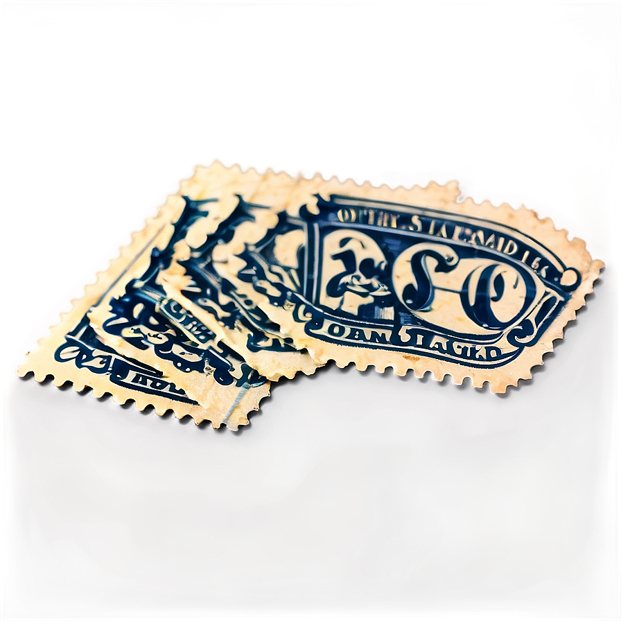 Vintage Stamp D PNG image