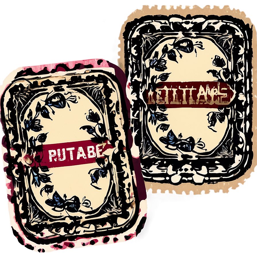 Vintage Stamp Editable Png Cbl PNG image