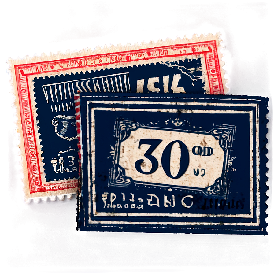 Vintage Stamp Icon Set Png 72 PNG image