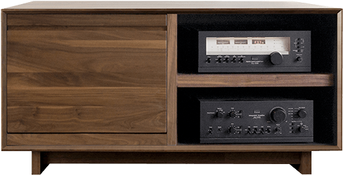 Vintage Stereo Cabinet PNG image