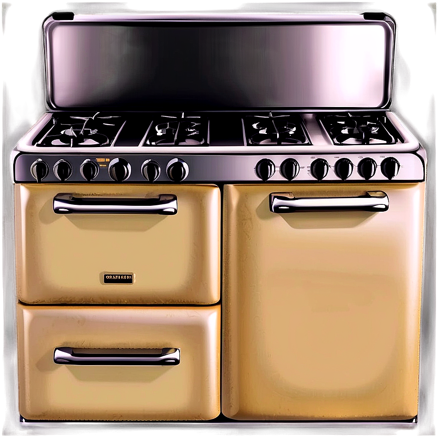 Vintage Stove Oven Png 22 PNG image