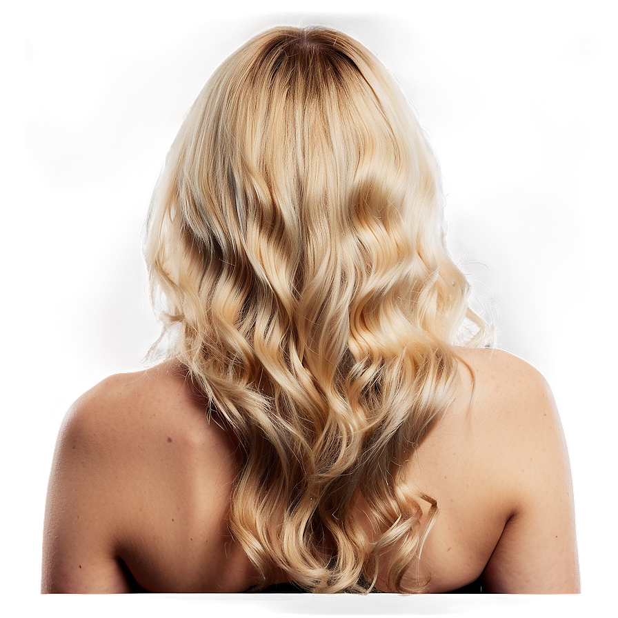 Vintage Style Blond Hair Png 24 PNG image