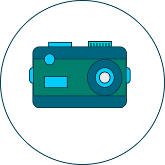 Vintage Style Camera Icon PNG image