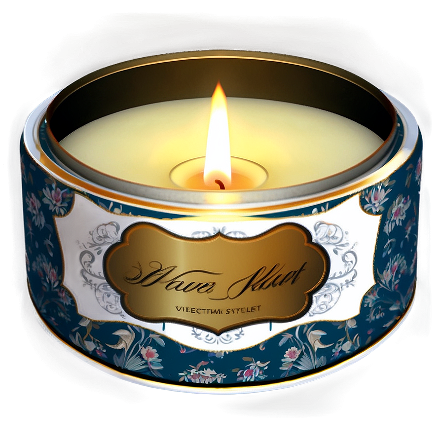 Vintage Style Candle Png 05242024 PNG image