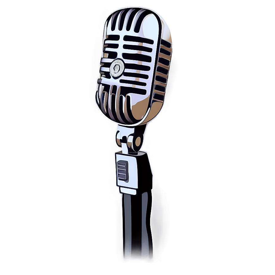 Vintage Style Podcast Microphone Png 06202024 PNG image