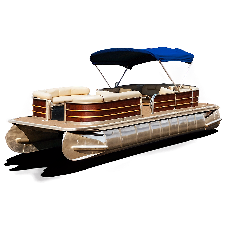 Vintage Style Pontoon Boat Png 06292024 PNG image