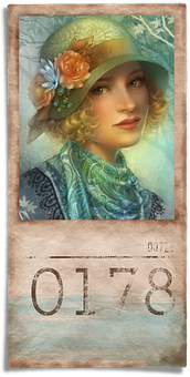 Vintage Style Portrait0178 PNG image