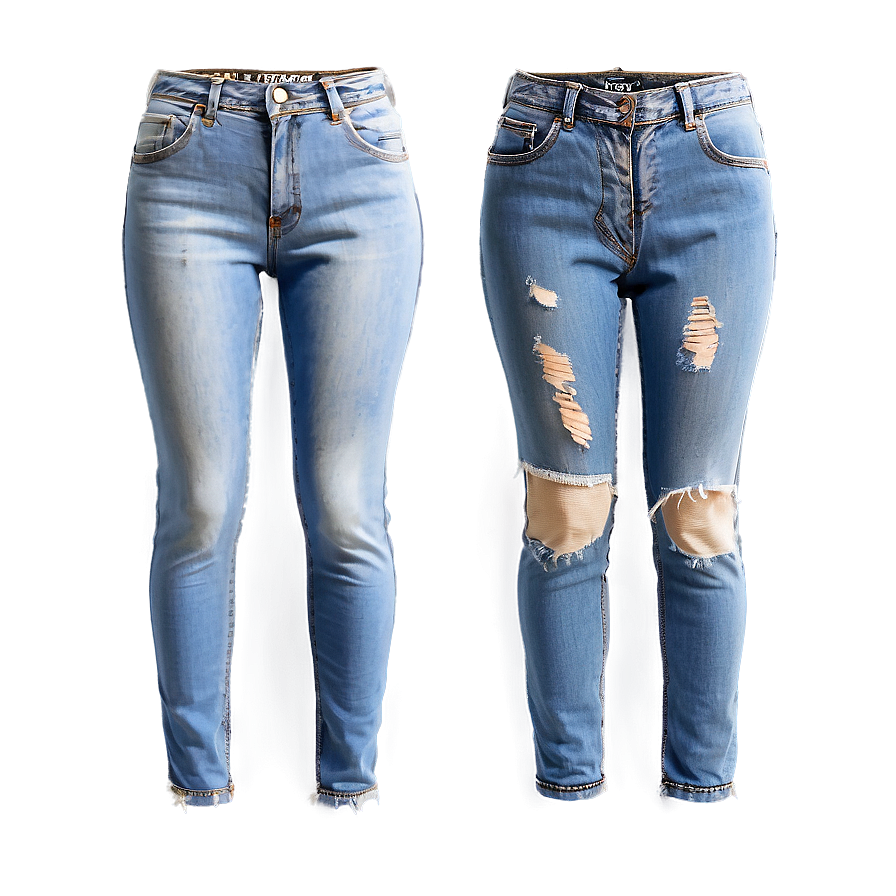 Vintage Style Skinny Jeans Png 06282024 PNG image