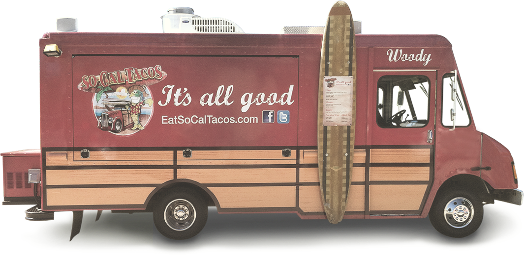 Vintage Style So Cal Tacos Food Truck PNG image