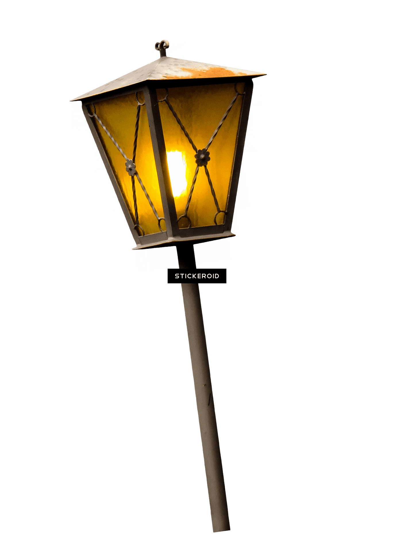 Vintage Style Street Lamp PNG image