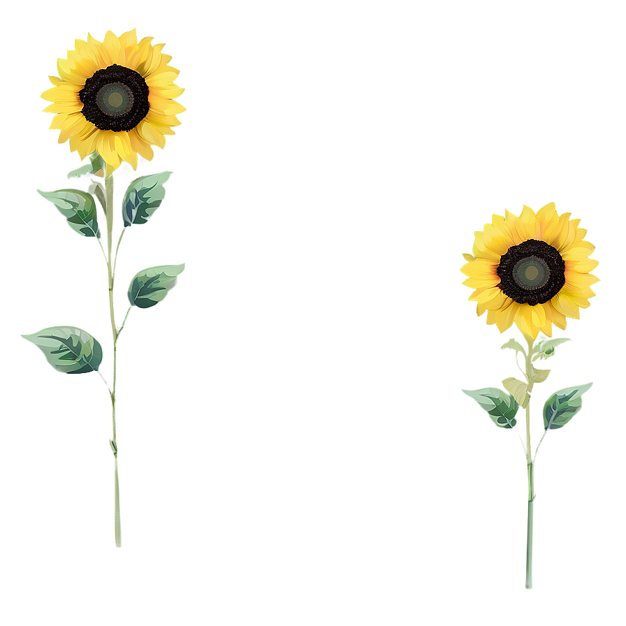 Vintage Sunflower Pattern Png Xbm20 PNG image