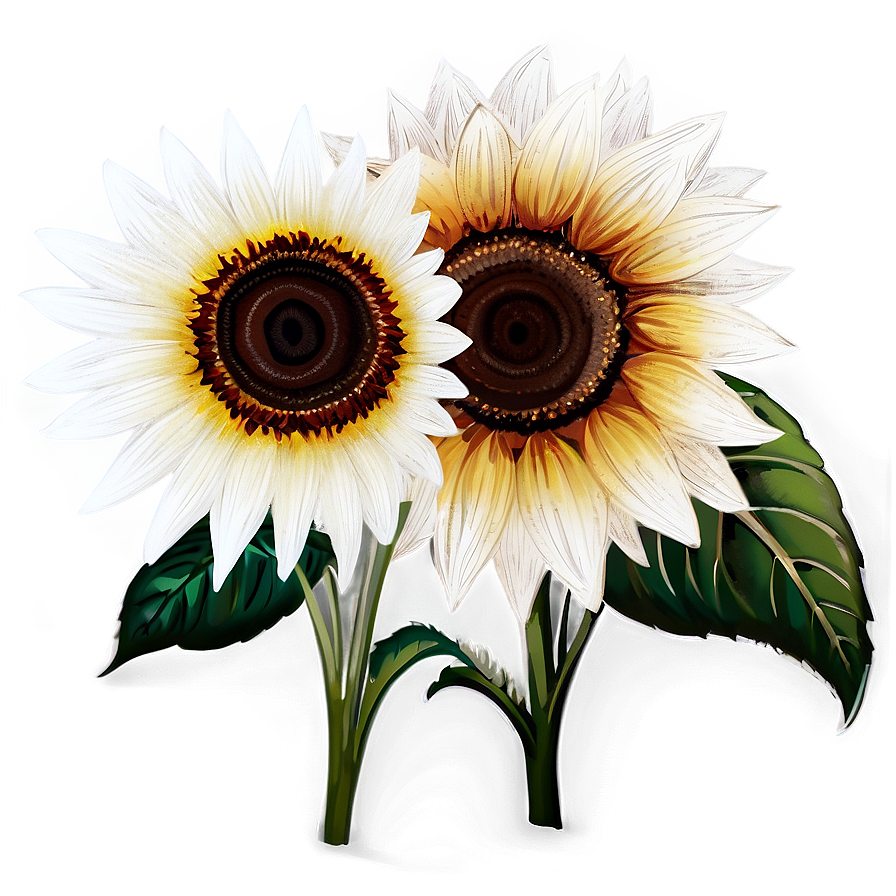 Vintage Sunflower Print Png 05252024 PNG image