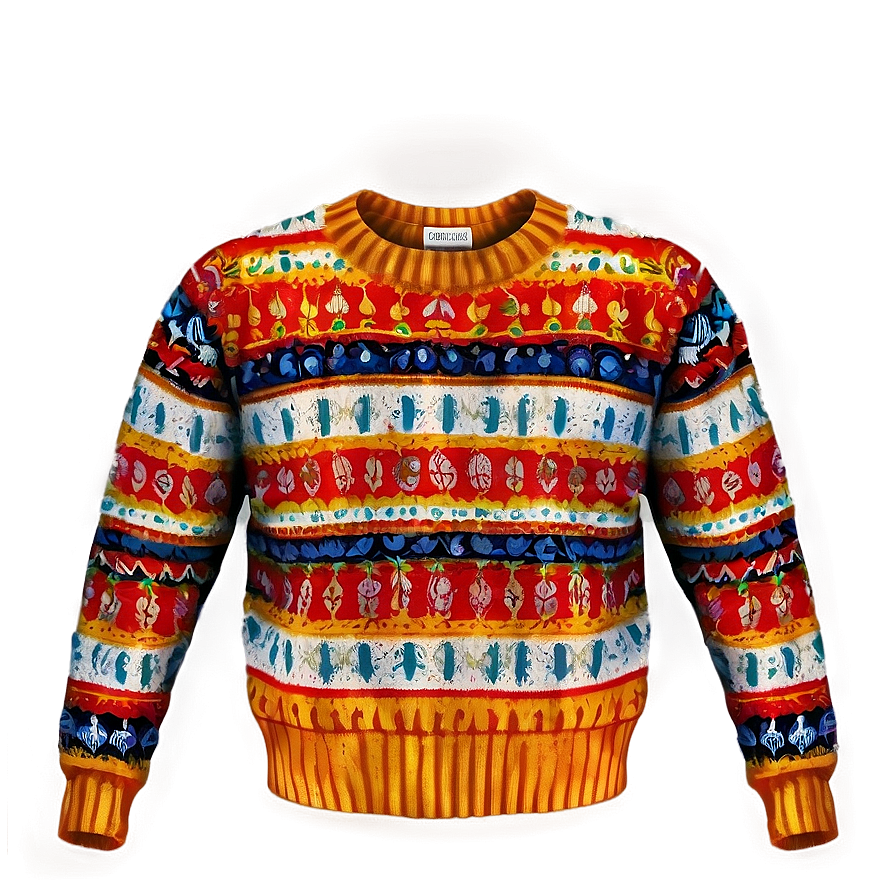 Vintage Sweater Pattern Png 06292024 PNG image