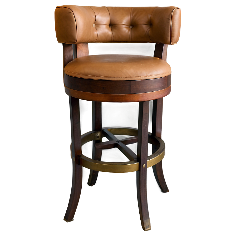 Vintage Swivel Barstool Png 06282024 PNG image