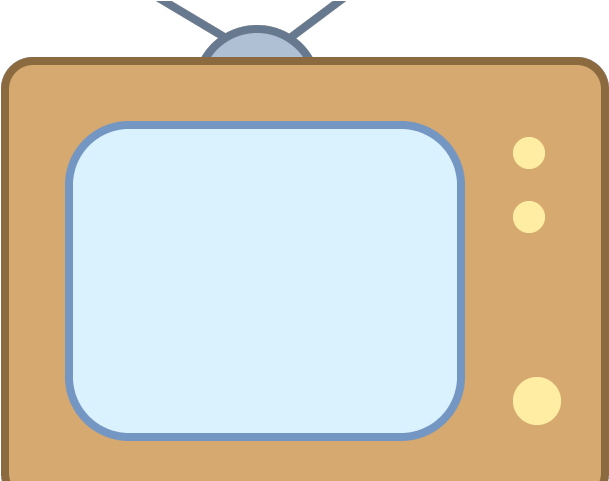 Vintage T V Icon PNG image