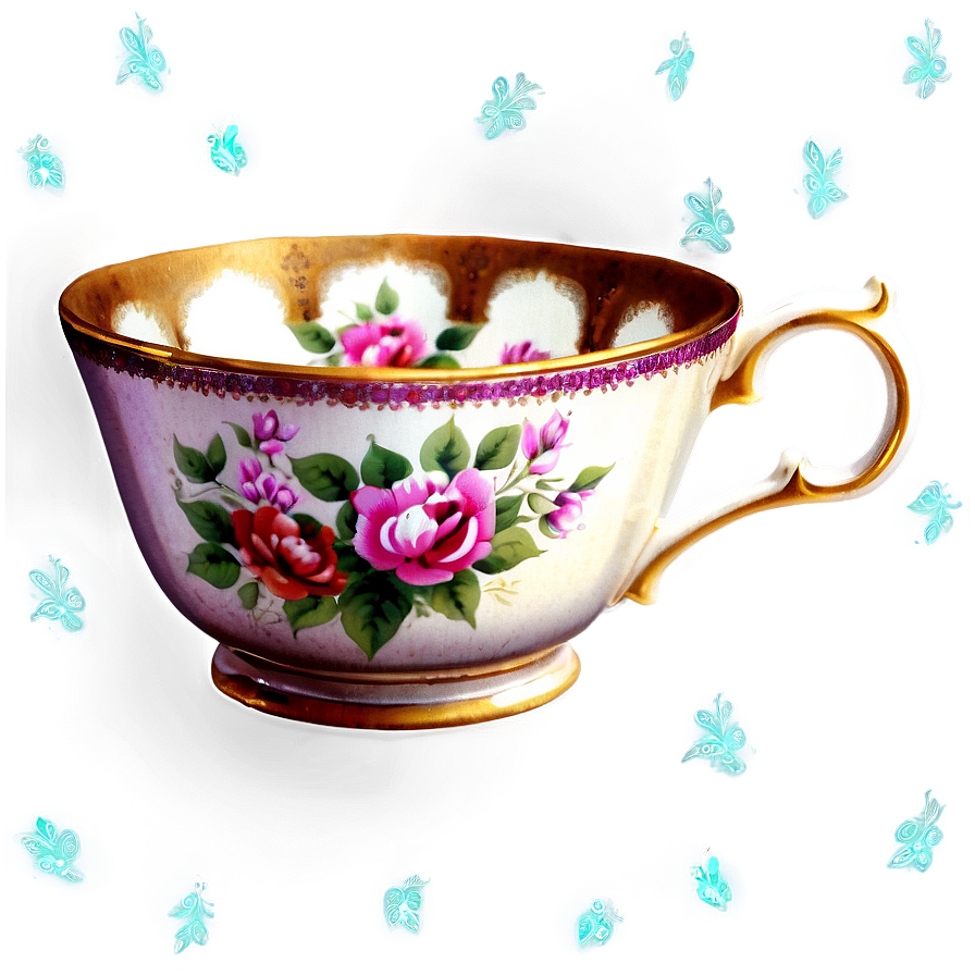 Vintage Tea Cup Png 05242024 PNG image