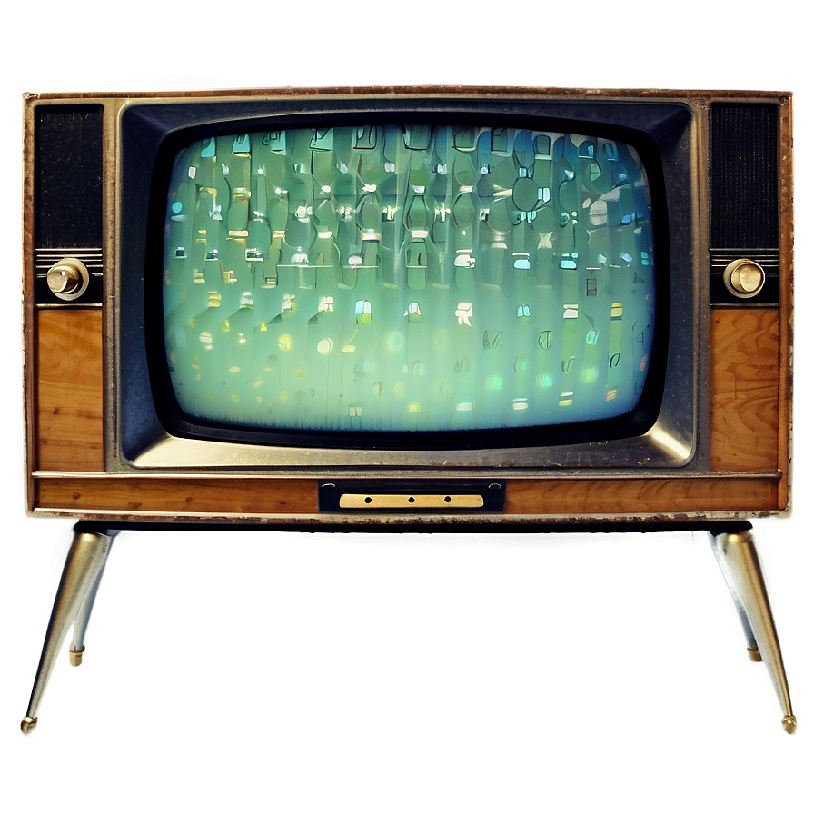 Vintage Television Front View Png Kms PNG image