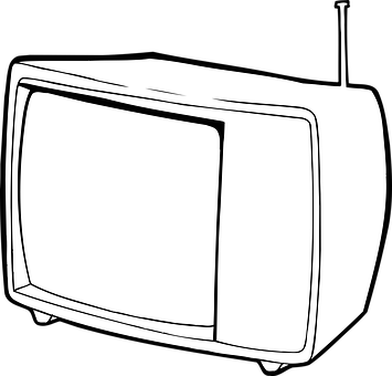 Vintage Television Icon PNG image