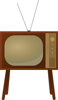 Vintage Television Illustration PNG image