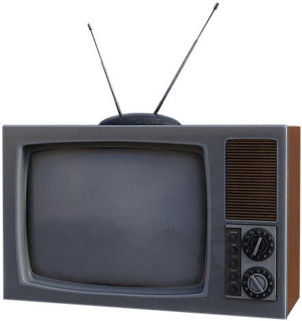 Vintage Television Set PNG image