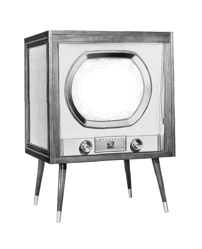 Vintage Television Set Classic Design PNG image