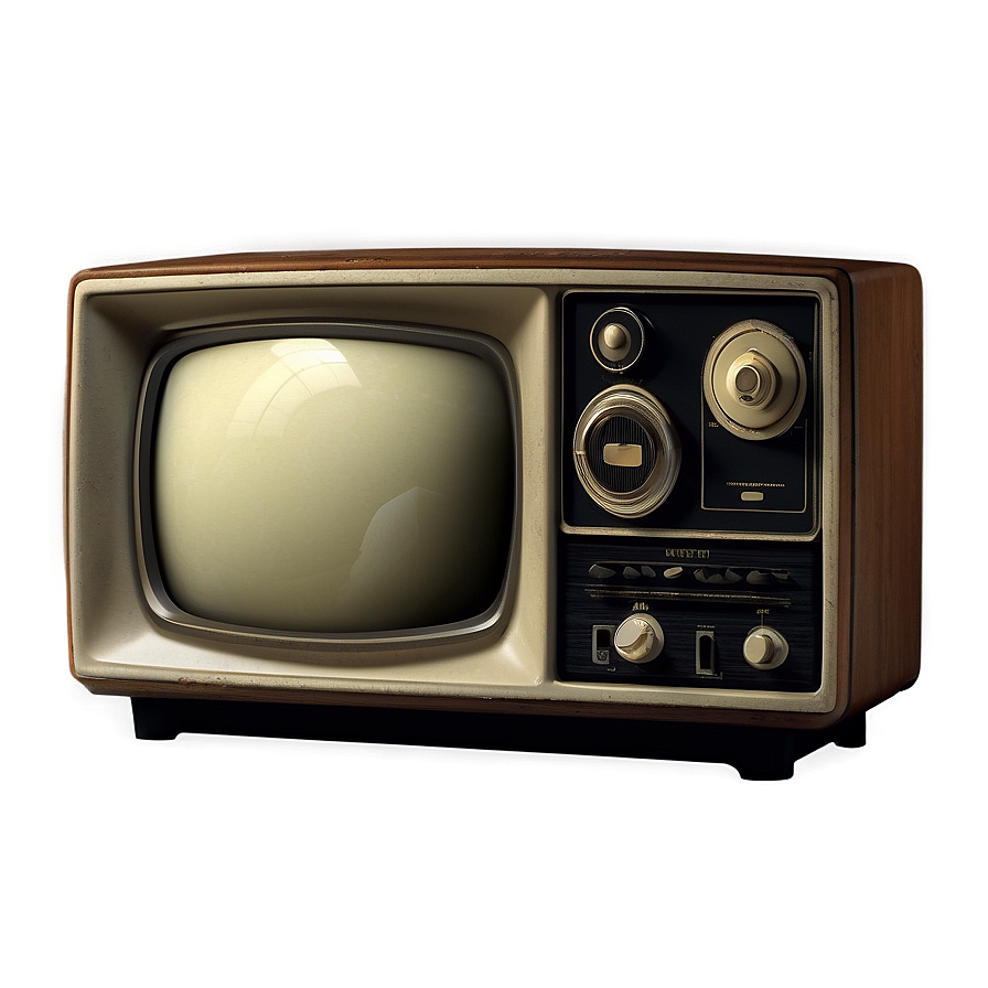 Vintage Television Set Png Qxx PNG image