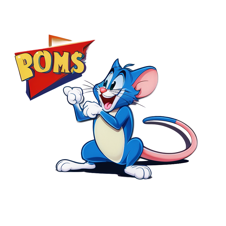 Vintage Tom And Jerry Poster Png Tqq96 PNG image