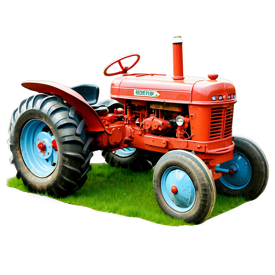 Vintage Tractor Png 05242024 PNG image