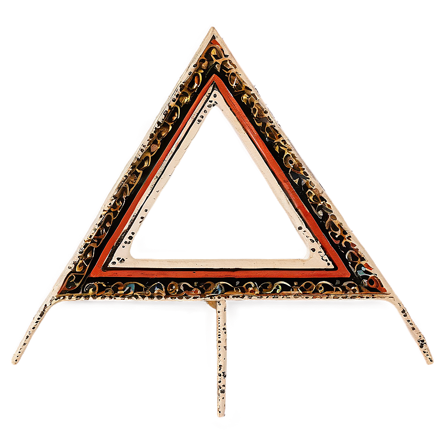 Vintage Triangle Frame Png 05042024 PNG image