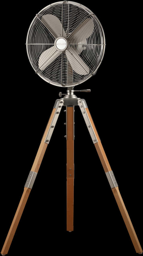 Vintage Tripod Standing Fan PNG image