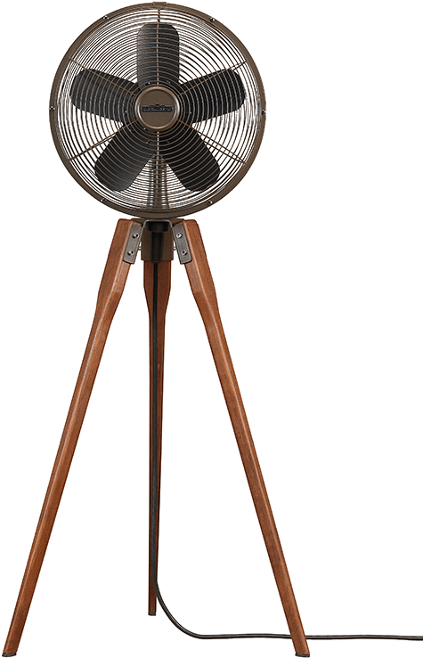 Vintage Tripod Standing Fan PNG image