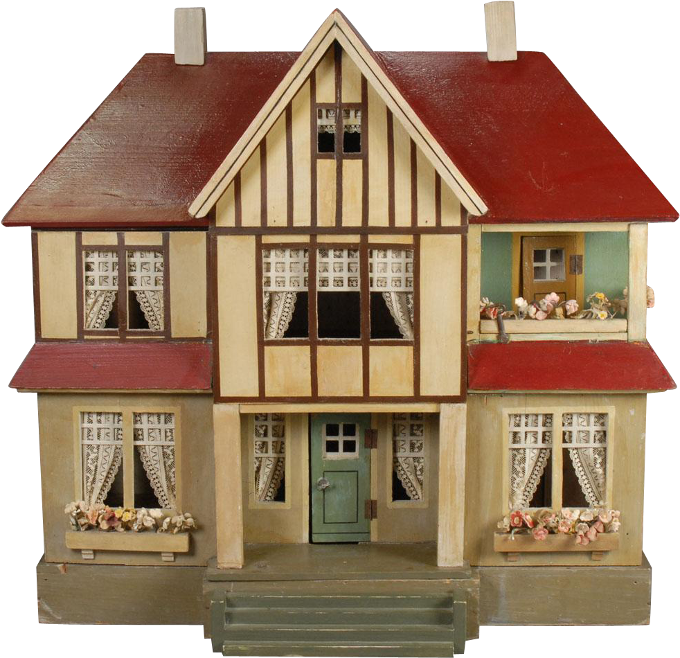 Vintage Tudor Style Dollhouse PNG image