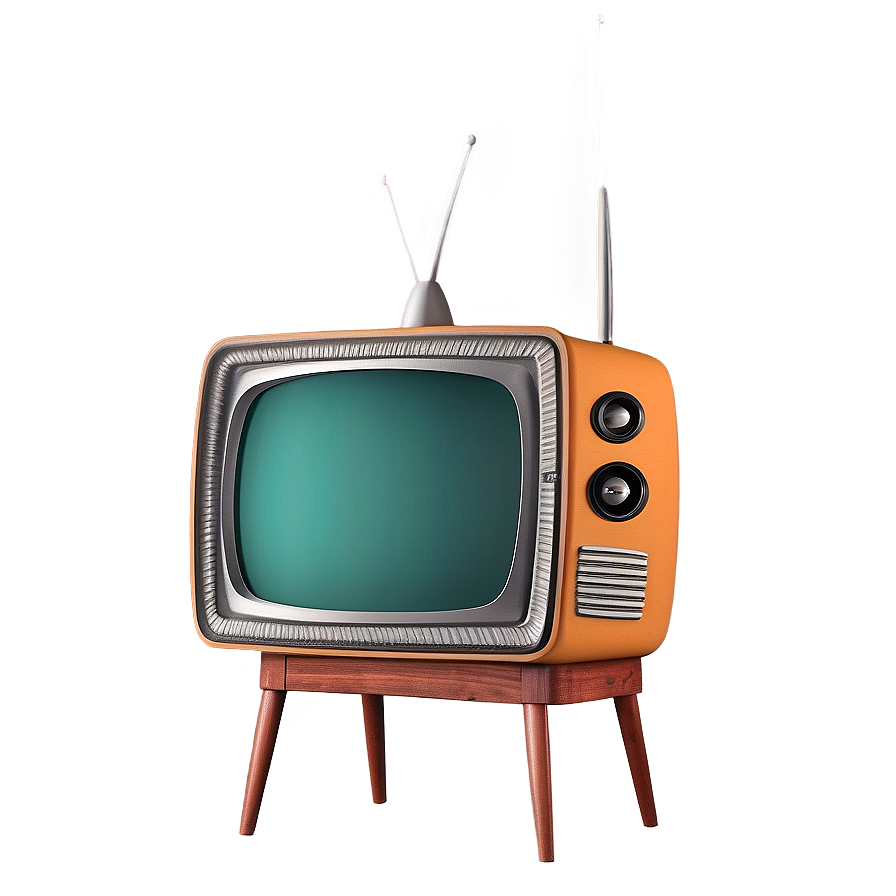 Vintage Tv On Stand Png 05252024 PNG image