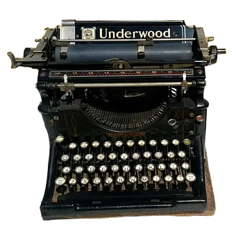 Vintage Underwood Typewriter PNG image