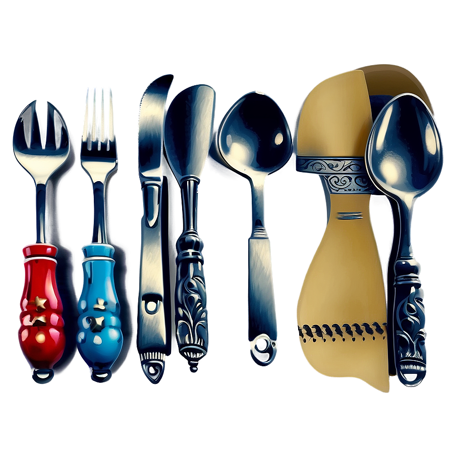 Vintage Utensils Illustration Png 61 PNG image