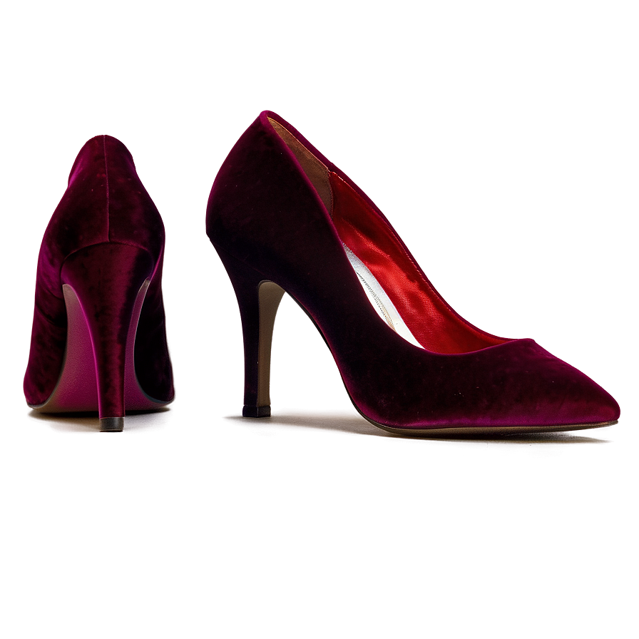 Vintage Velvet Heels Png 06122024 PNG image