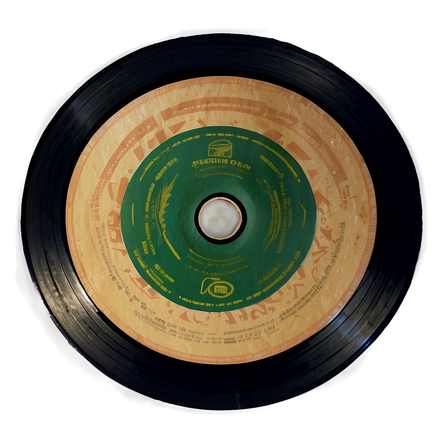 Vintage Vinyl Disc Png 05242024 PNG image