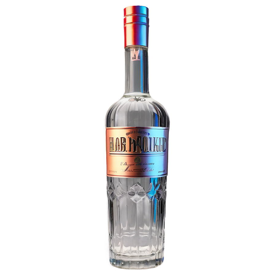 Vintage Vodka Bottle Png Nlj75 PNG image