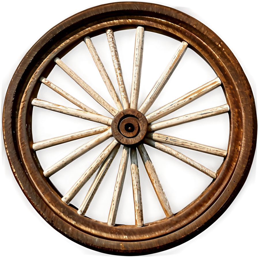 Vintage Wagon Wheel Design Png 06132024 PNG image