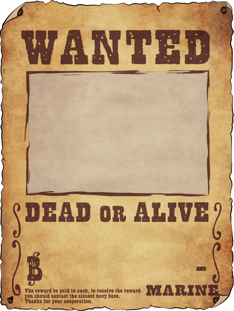 Vintage Wanted Poster Template PNG image