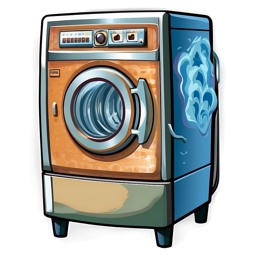 Vintage Washing Machine Logo Png Cdx PNG image