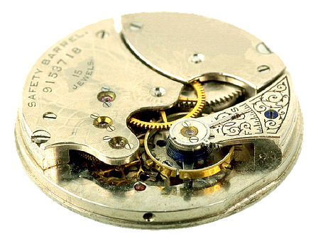 Vintage Watch Movement Mechanism PNG image