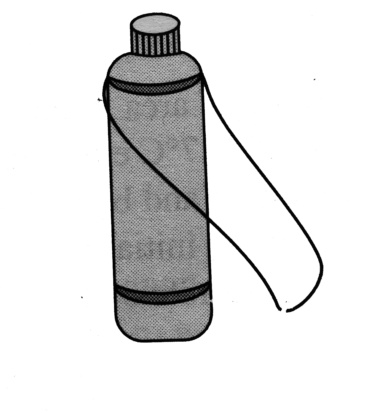 Vintage Water Flask Illustration PNG image