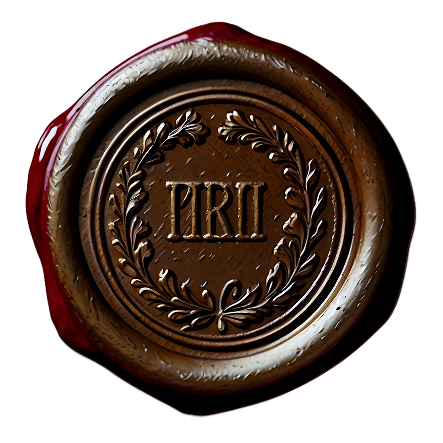 Vintage Wax Seal Png 06132024 PNG image