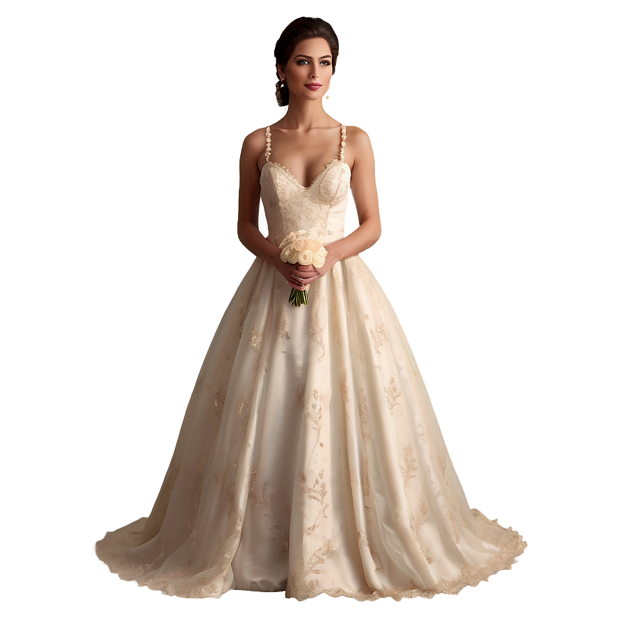 Vintage Wedding Dress Png 52 PNG image