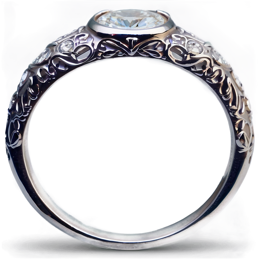 Vintage Wedding Rings Png Mty PNG image