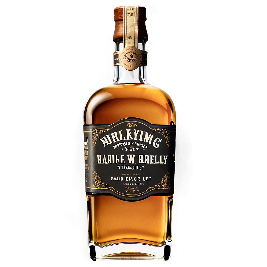 Vintage Whiskey Bottle Png 06212024 PNG image