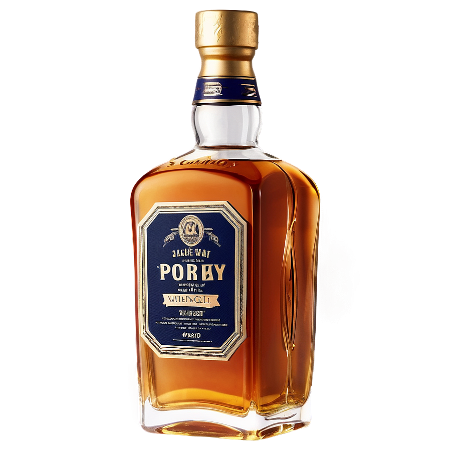 Vintage Whisky Bottle Png 06262024 PNG image