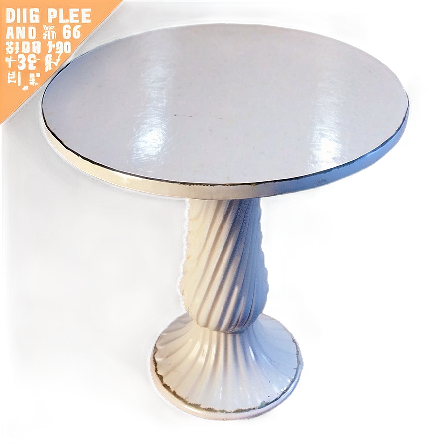 Vintage White Table Png Oma5 PNG image