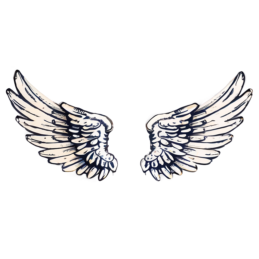 Vintage White Wings Png Qsu PNG image